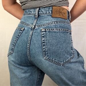 Calvin Klein Vintage 1990’s High Rise Straight Leg Mom Jeans Size 7